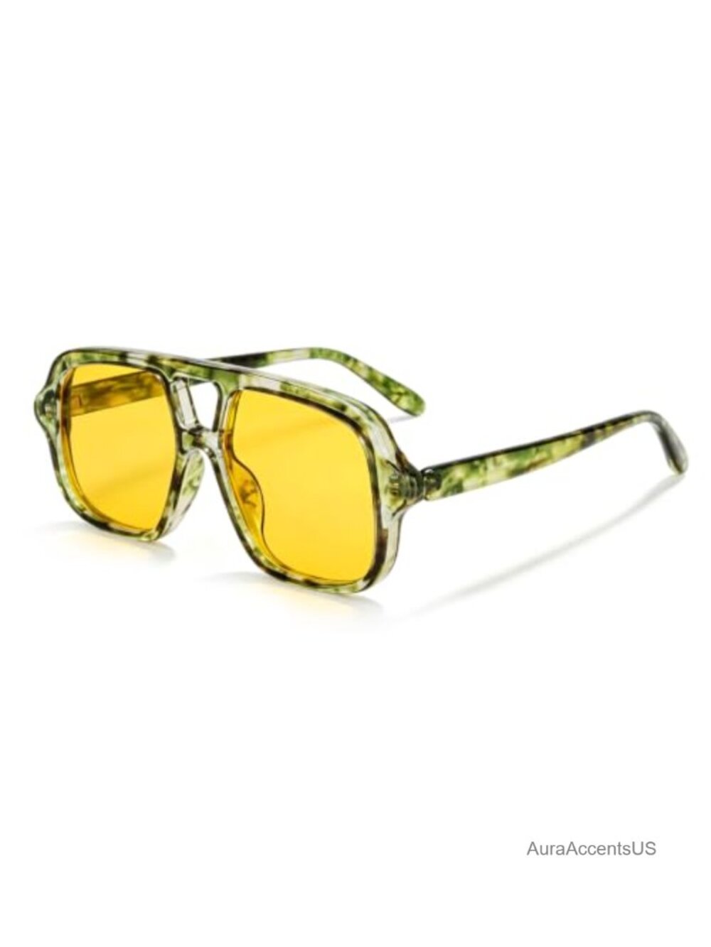 TYA Oversized Retro Aviator Square Sunglasses UV400